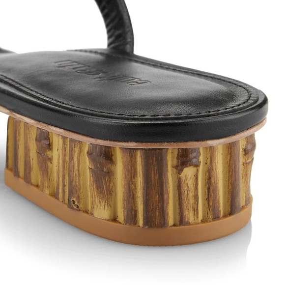 Cult Gaia Liz Bamboo-Heel Leather Mules size 38 - Picture 4 of 11